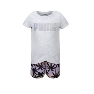PUMA Little Girls 2-pc Short Set